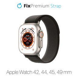 FixPremium - Trail Loop pašček za Apple Watch (42, 44, 45 in 49mm), vesoljsko siv