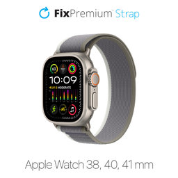 FixPremium - Trail Loop pašček za Apple Watch (38, 40 in 41mm), siv