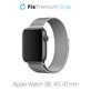 FixPremium - Milanese Loop pašček za Apple Watch (38, 40 in 41mm), srebrn