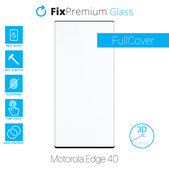 FixPremium Glass - 3D Kaljeno Steklo za Motorola Edge 40