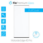 FixPremium FullCover Glass - 3D Kaljeno Steklo za Motorola Edge 40 Pro