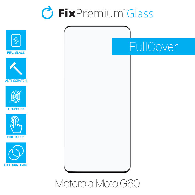 FixPremium FullCover Glass - Kaljeno Steklo za Motorola Moto G60