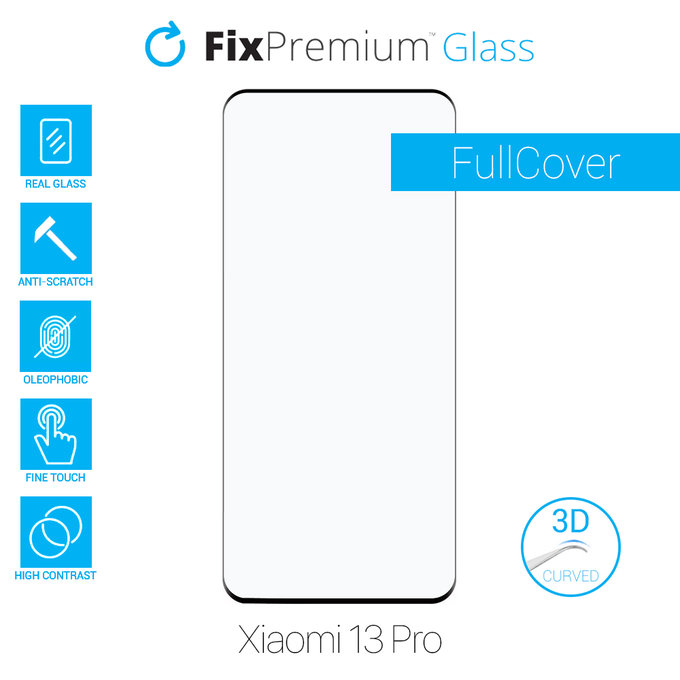 FixPremium Glass - 3D Kaljeno Steklo za Xiaomi 13 Pro