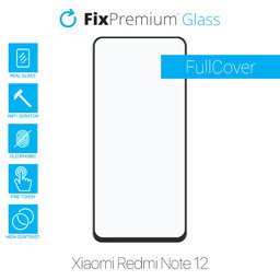 FixPremium FullCover Glass - Kaljeno Steklo za Xiaomi Redmi Note 12
