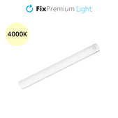 FixPremium - LED nočna lučka s senzorjem gibanja (toplo rumena), (0,3m), bela