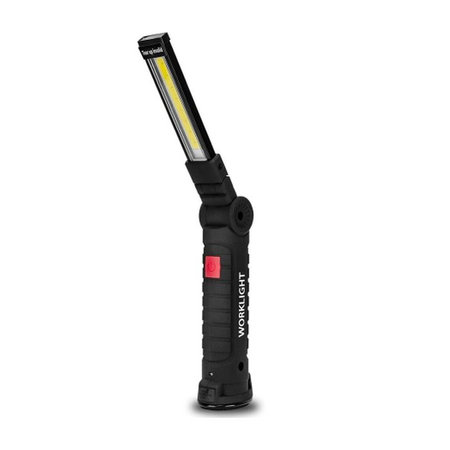 FixPremium - LED žepna svetilka za kampiranje, črna