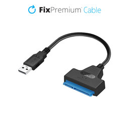 FixPremium - Kabel - USB / SATA 2,5", črn