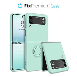 FixPremium - Ovitek Ring za Samsung Galaxy Z Flip 4, zelen