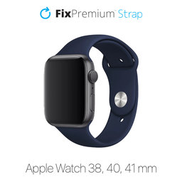 FixPremium - Silikonski pas za Apple Watch (38, 40 in 41mm), moder