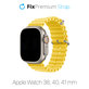 FixPremium - Pašček Ocean Loop za Apple Watch (38, 40 in 41mm), rumen