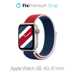 FixPremium - Najlonski pas za Apple Watch (38, 40 in 41mm), mednarodni