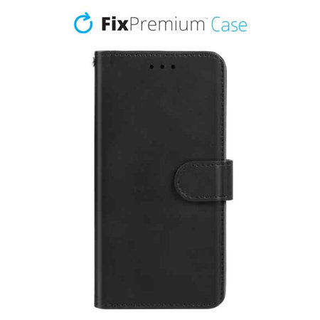 FixPremium - Ovitek Book Wallet za iPhone 11, črn