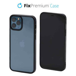 FixPremium - Ovitek Invisible za iPhone 12 in 12 Pro, črn