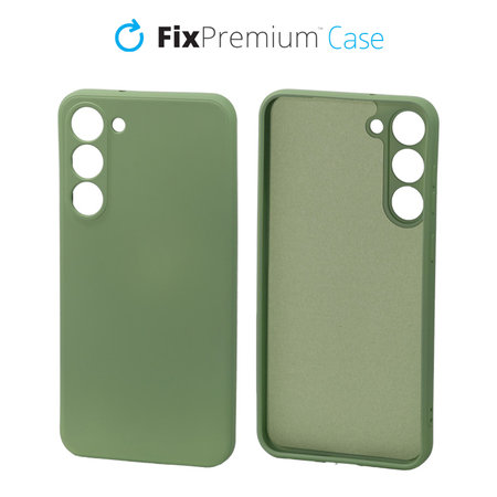 FixPremium - Gumiran ovitek za Samsung Galaxy S22 Ultra, zelen