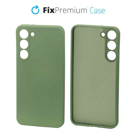 FixPremium - Gumijast ovitek za Samsung Galaxy S23 Plus, zelen