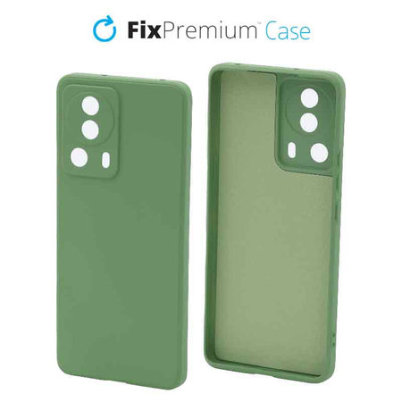 FixPremium - Gumijast ovitek za Xiaomi 13 Lite, zelen