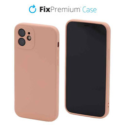 FixPremium - Gumiran ovitek za iPhone 12 in 12 Pro, oranžen