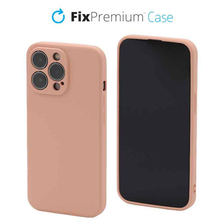 FixPremium - Gumiran ovitek za iPhone 13 Pro, oranžen