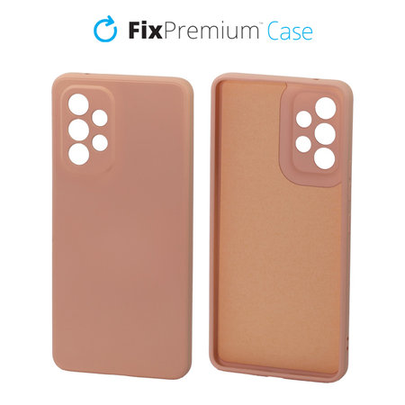 FixPremium - Gumiran ovitek za Samsung Galaxy A53 5G, oranžen
