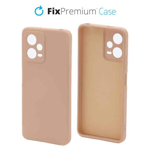 FixPremium - Gumiran ovitek za Xiaomi Redmi Note 12 5G, oranžen