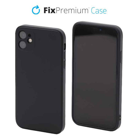 FixPremium - Gumiran ovitek za iPhone 11, črn