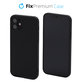FixPremium - Gumiran ovitek za iPhone 12 mini, črn