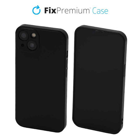 FixPremium - Gumiran ovitek za iPhone 13 in 14, črn