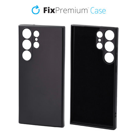 FixPremium - Gumiran ovitek za Samsung Galaxy S23 Ultra, črn