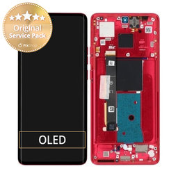 Motorola Edge 40 - LCD zaslon + steklo na dotik + okvir (Viva Magenta) - 5D68C22712 Genuine Service Pack