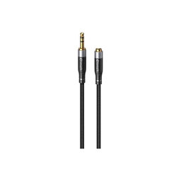 Elough - Jack 3,5mm (F) / Jack 3,5mm (M) AUX kabel (2 m), črn