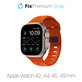FixPremium - Športni silikonski pas za Apple Watch (42, 44, 45 in 49mm), oranžen