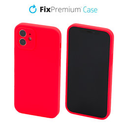 FixPremium - Silikonski ovitek za iPhone 11, rdeča