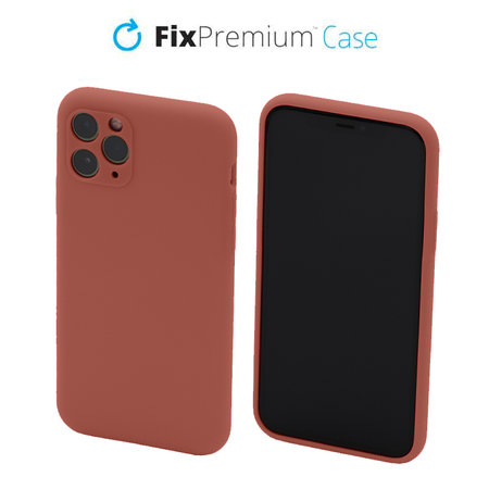 FixPremium - Silikonski ovitek za iPhone 11 Pro, bordo