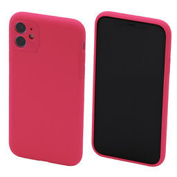 FixPremium - Silikonski ovitek za iPhone 12, roza