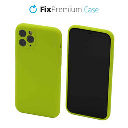 FixPremium - Silikonski ovitek za iPhone 11 Pro, neon zelena