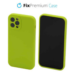 FixPremium - Silikonski ovitek za iPhone 12 Pro, neon zelena