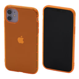 FixPremium - Ovitek Clear za iPhone 11, oranžen