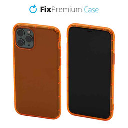 FixPremium - Ovitek Clear za iPhone 11 Pro, oranžen