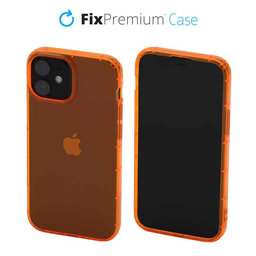 FixPremium - Ovitek Clear za iPhone 13 mini, oranžna