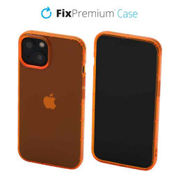 FixPremium - Ovitek Clear za iPhone 14, oranžen