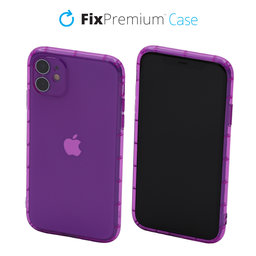 FixPremium - Ovitek Clear za iPhone 11, vijoličen