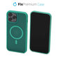 FixPremium - Ovitek Clear z MagSafe za iPhone 13 Pro Max, mint blue