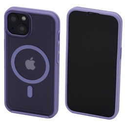 FixPremium - Ovitek Clear with MagSafe za iPhone 13, vijoličen