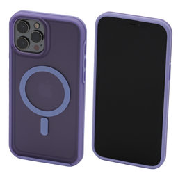 FixPremium - Ovitek Clear with MagSafe za iPhone 13 Pro, vijoličen