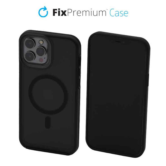 FixPremium - Ovitek Clear z MagSafe za iPhone 13 Pro Max, frost black
