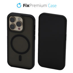 FixPremium - Ovitek Clear with MagSafe za iPhone 14 Pro, zmrznjeno črn