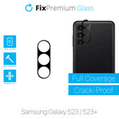 FixPremium Glass - Kaljeno Steklo za zadnjo kamero za Samsung Galaxy S23 in S23+