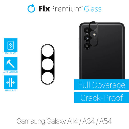 FixPremium Glass - Kaljeno Steklo za zadnjo kamero za Samsung Galaxy A14, A34 in A54
