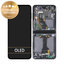 Samsung Galaxy Z Flip 5 F731B - LCD zaslon + steklo na dotik + okvir (Graphite) - GH82-31827A Genuine Service Pack