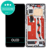 Huawei Nova 10 - LCD zaslon + steklo na dotik + okvir (Starry Black) OLED